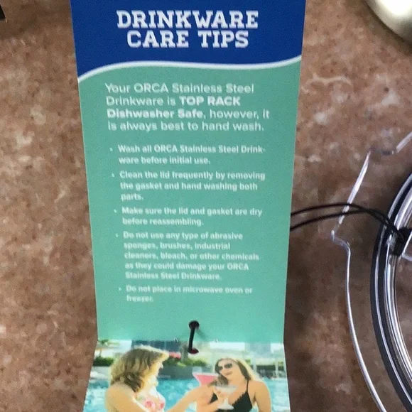 Orca Chasertini Stainless Steel Insulated Cup with clear lid ( pair) - Picture 6 of 9